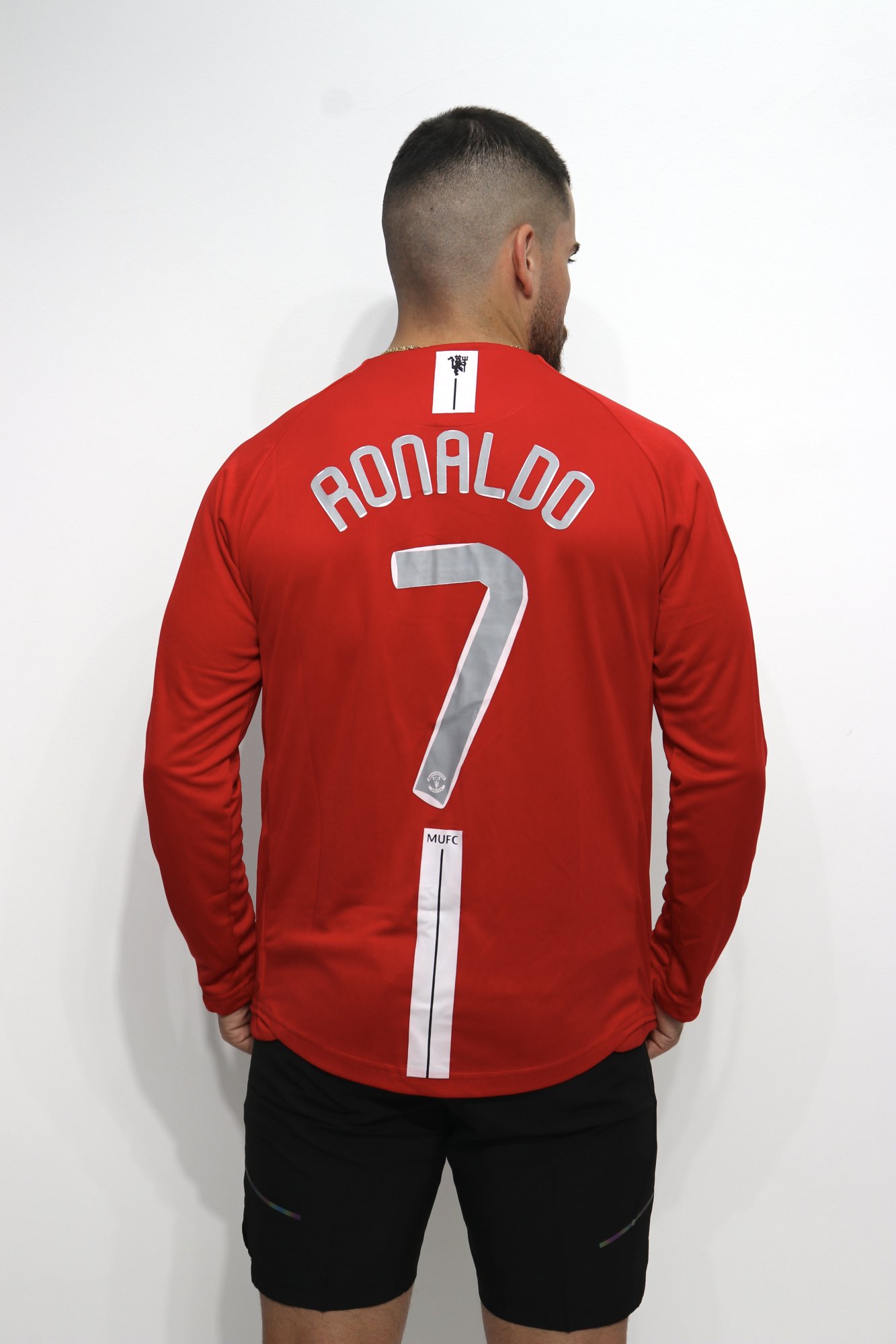 Camisa de Manchester United local año 2008 dorsal de Cristiano Ronaldo