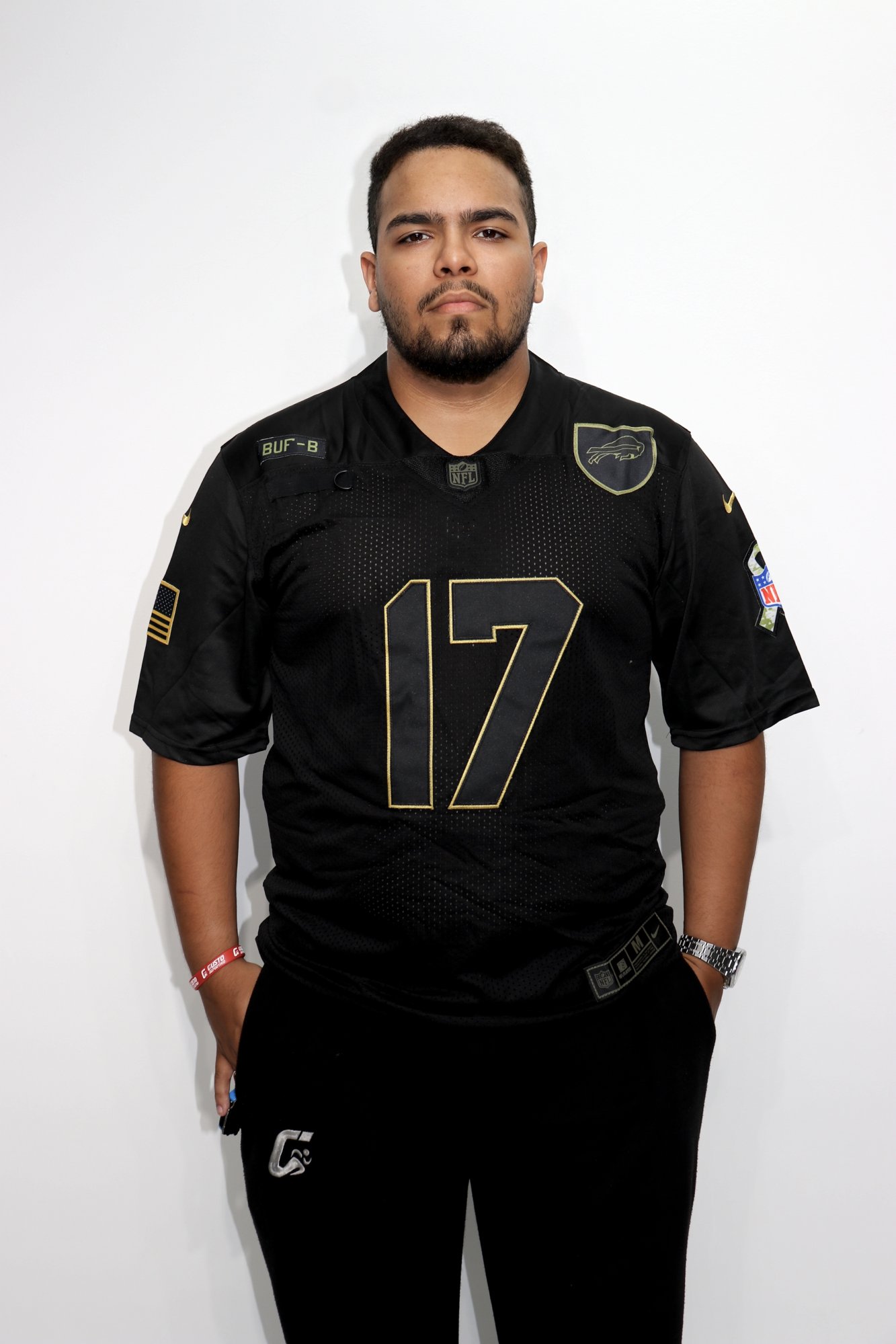 JERSEY NFL BUFFALO BILS NEGRO - DORSAL JOSH ALLEN