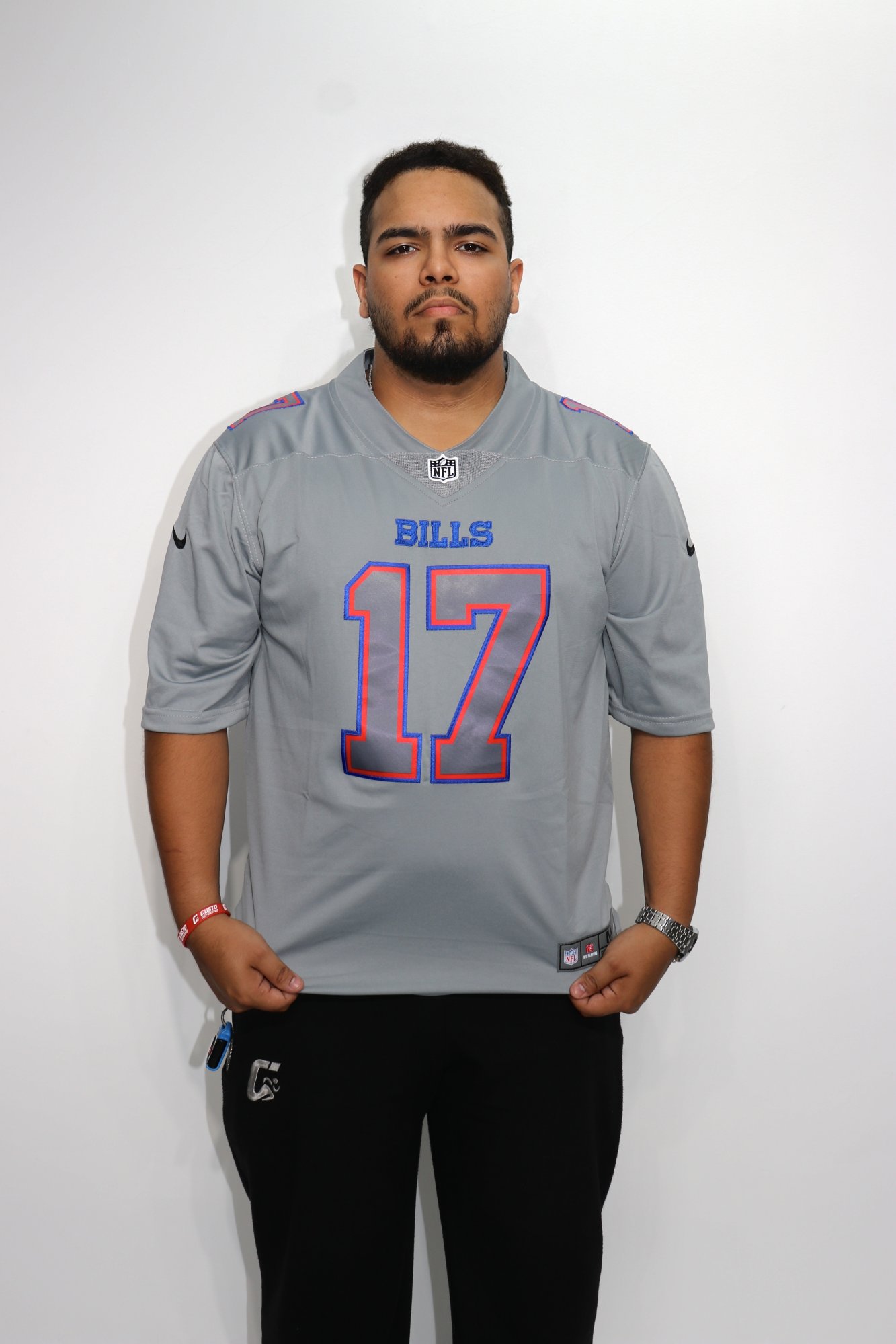 JERSEY NFL BUFFALO BILS ATMOSPHERE GAME GRIS - DORSAL JOSH ALLEN