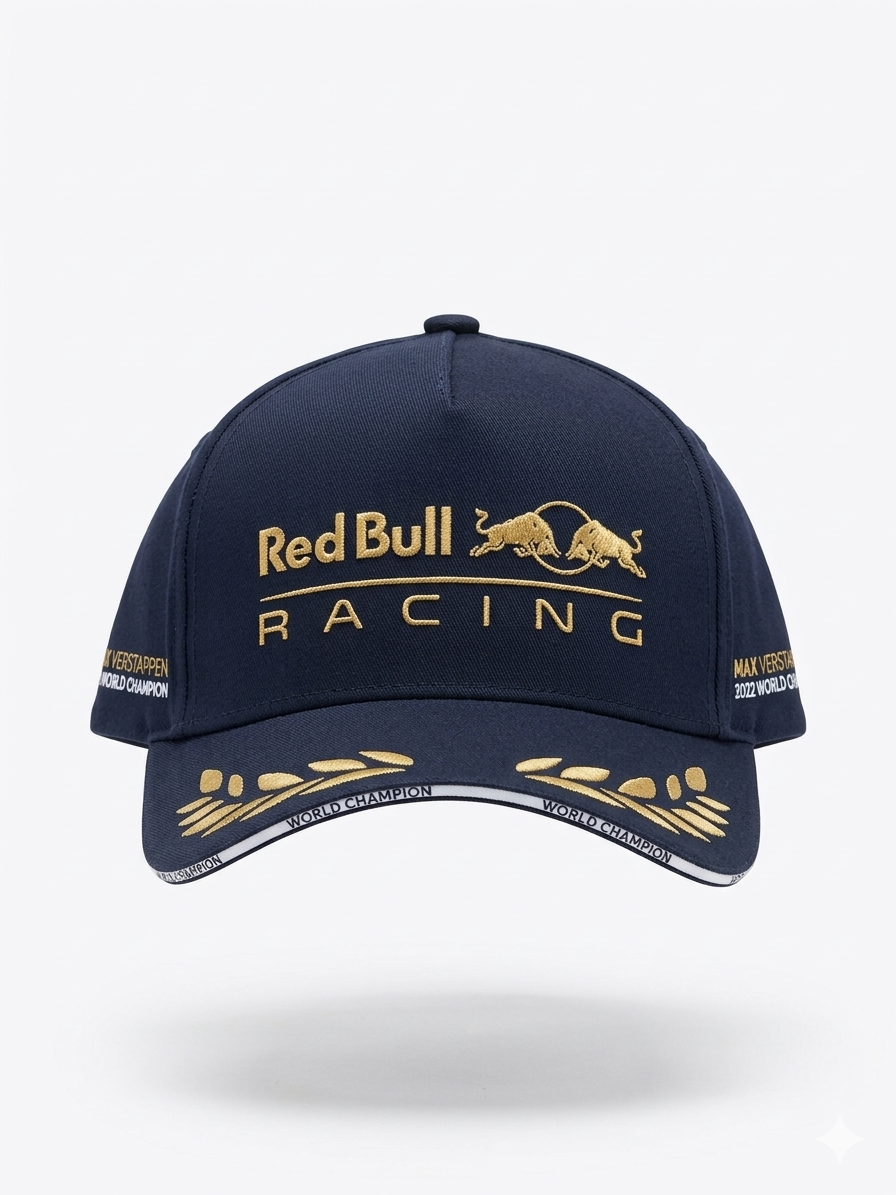GORRA REDBULL RACING EDICIÓN ESPECIAL CAMPEONATO MAX VERSTAPPEN 2021