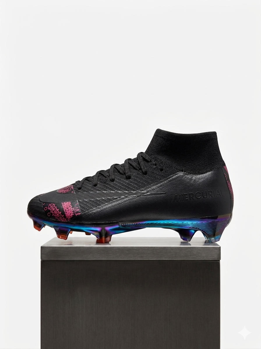 TACOS DE FÚTBOL NIKE MERCURIAL SUPERFLY COLOR NEGRO